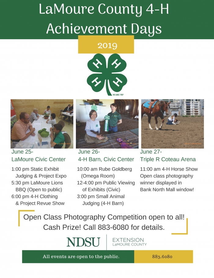 LaMoure County 4H Achievement Days