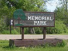 memorial park sign