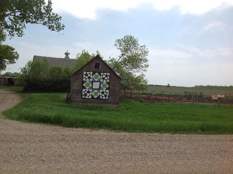 Scenic view of County Road 63 in LaMoure County, North Dakota