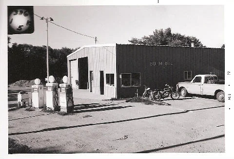Historic gas station in Marion, ND