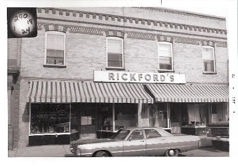 Historic photo of Rickford's storefront