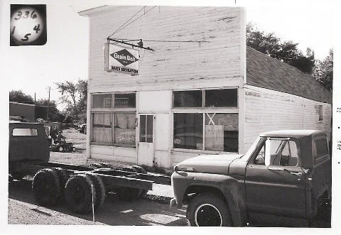 Historic storefront in Marion, ND