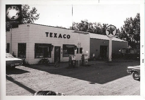 Historic Texaco station in Marion, ND