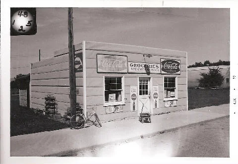 Historic grocery storefront in Berlin, ND