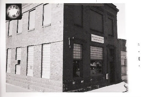 Historic brick building in Marion, ND