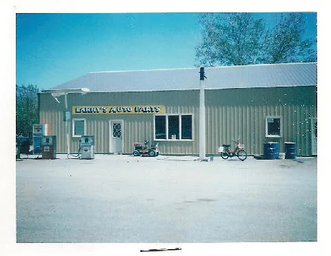 Historic auto parts store in Marion, ND