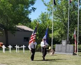 Memorial Day ceremony at LaMoure County Memorial Park
