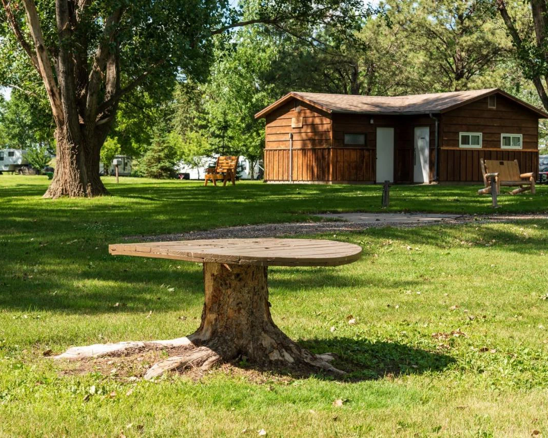 Camping sites with electrical hookups at Memorial Park